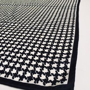 Houndstooth Black/White Oblong Scarf